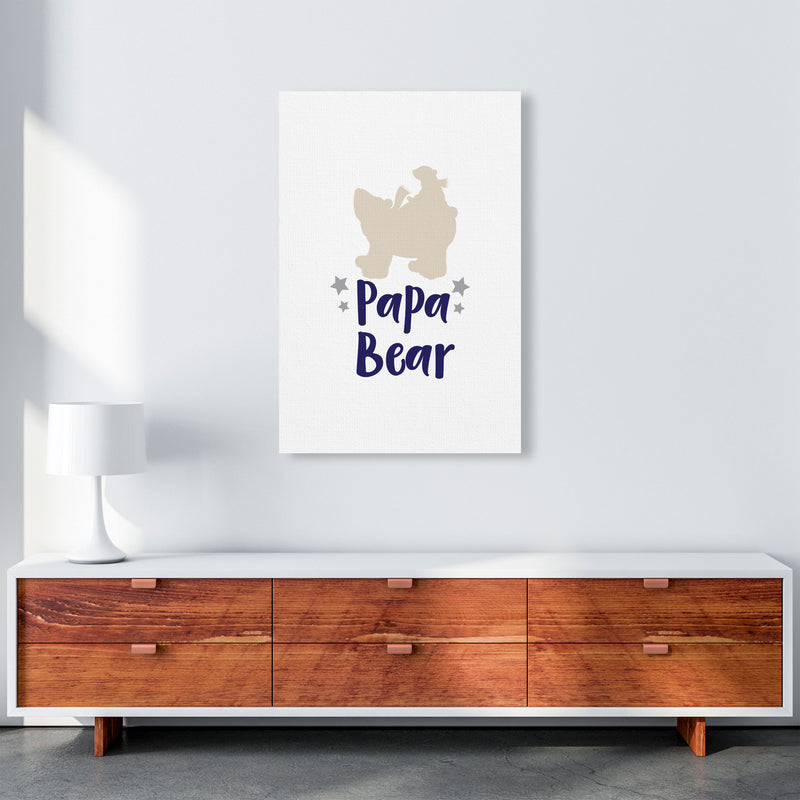 Papa Bear Framed Nursey Wall Art Print A1 Canvas