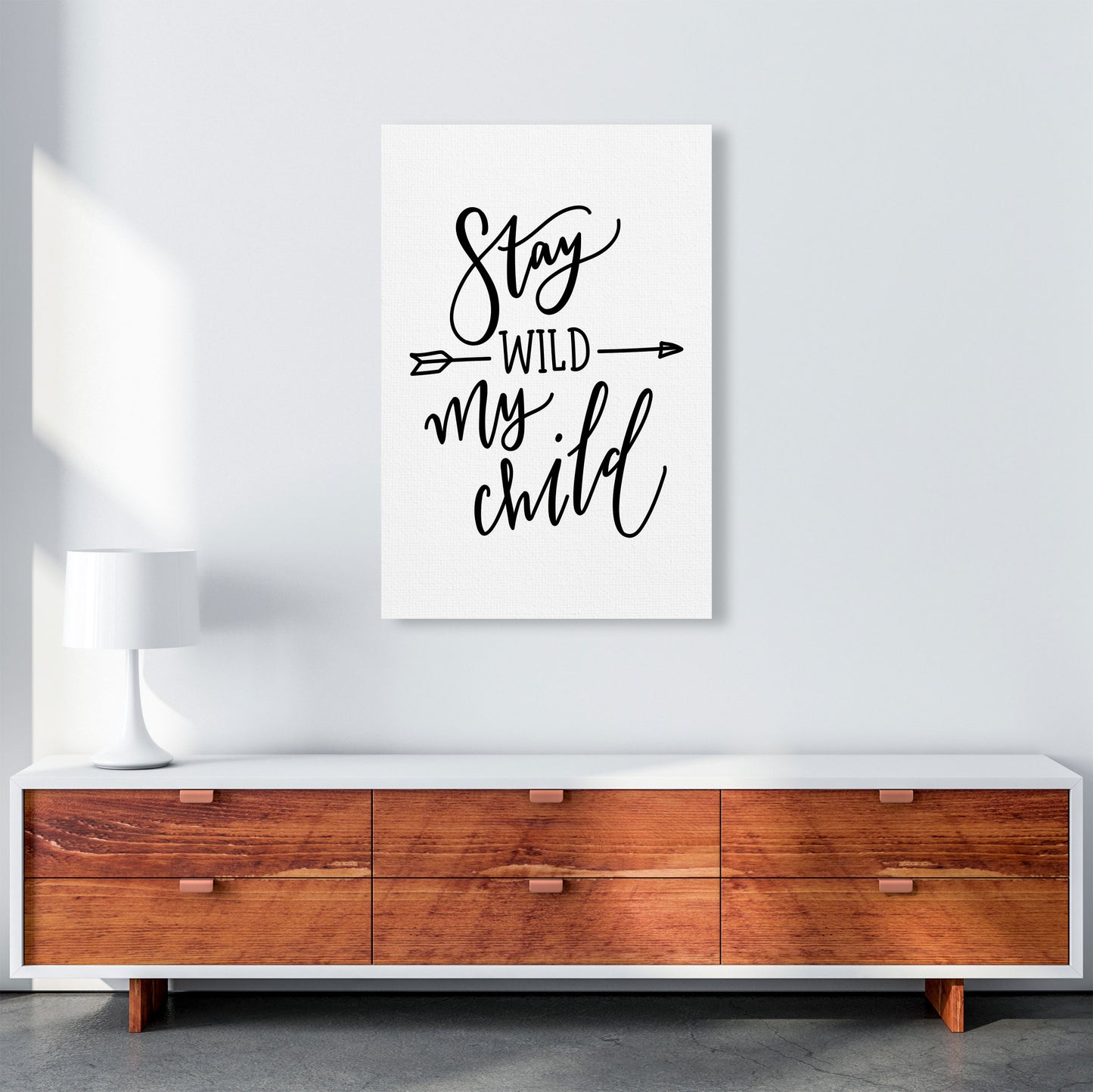 Stay Wild My Child Modern Print A1 Canvas