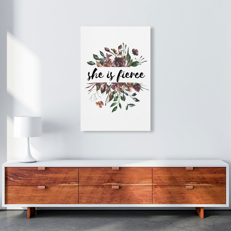 She Is Fierce Mixed Floral Modern Print A1 Canvas