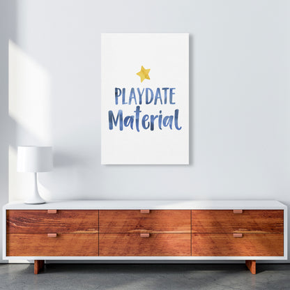 Playdate Material Watercolour Modern Print A1 Canvas