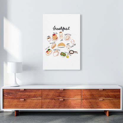 Breakfast Collection Portrait Modern Print, Framed Kitchen Wall Art A1 Canvas