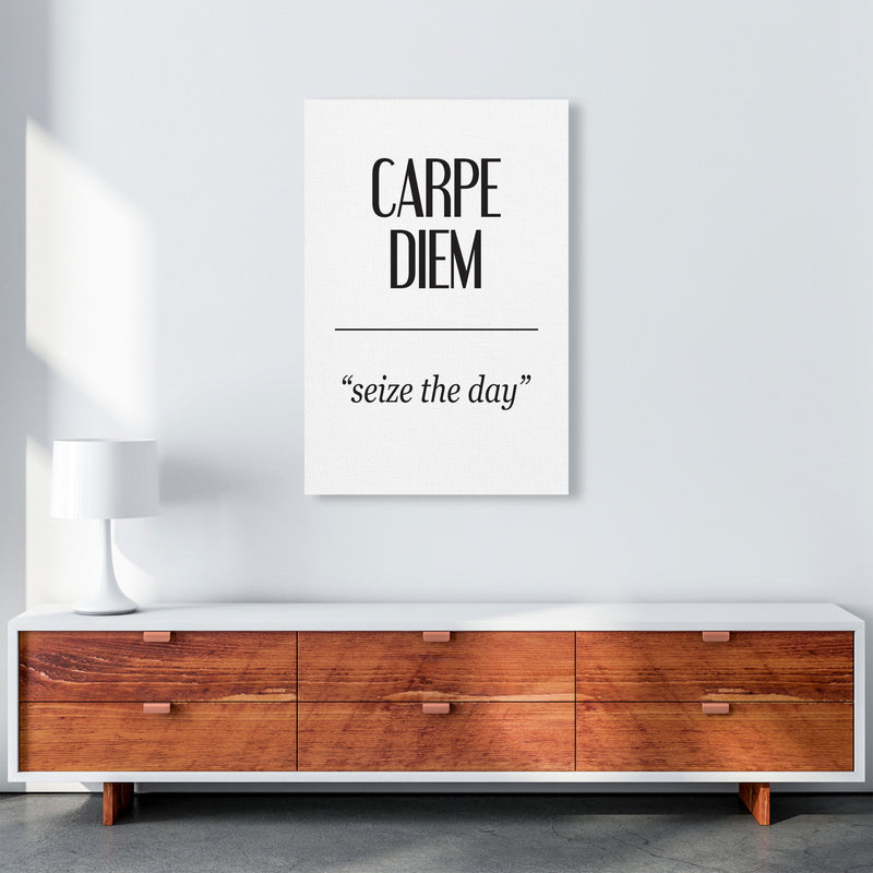 Carpe Diem Framed Typography Wall Art Print A1 Canvas