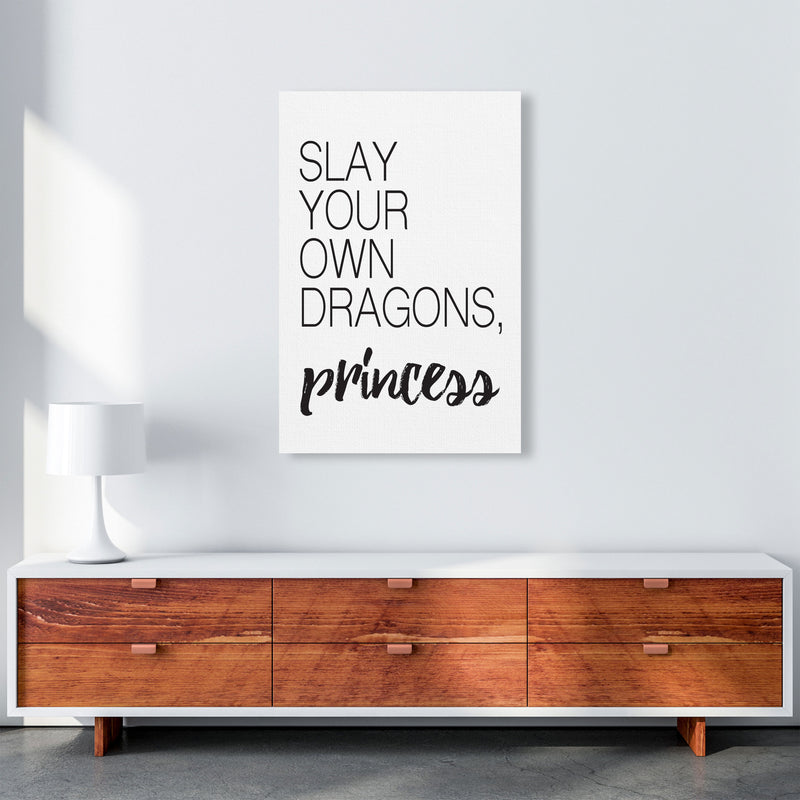 Slay Your Own Dragons Framed Typography Wall Art Print A1 Canvas