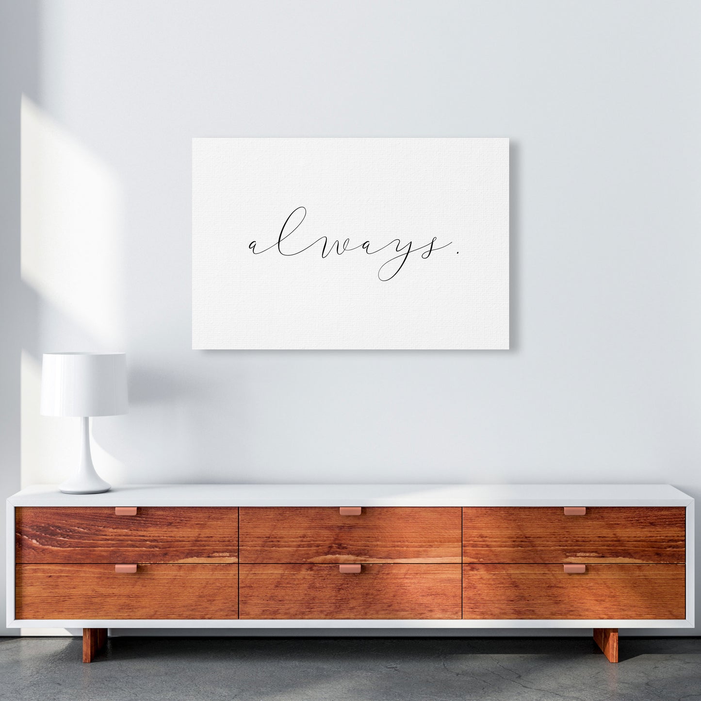 Always Framed Typography Wall Art Print A1 Canvas