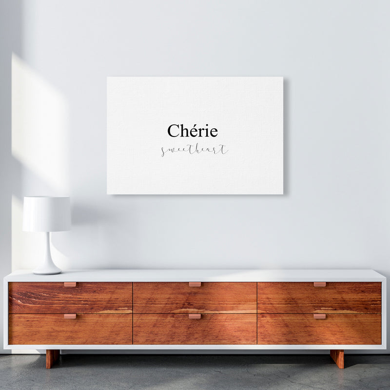 Chérie Framed Typography Wall Art Print A1 Canvas