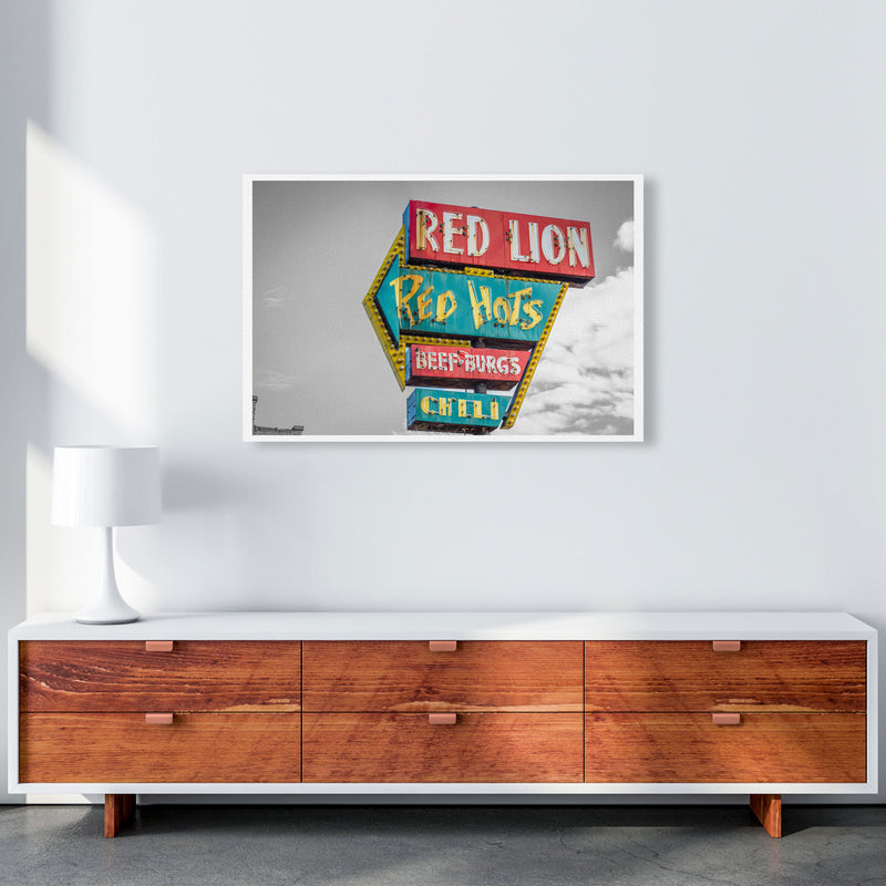 Vintage American Billboard Modern Print A1 Canvas