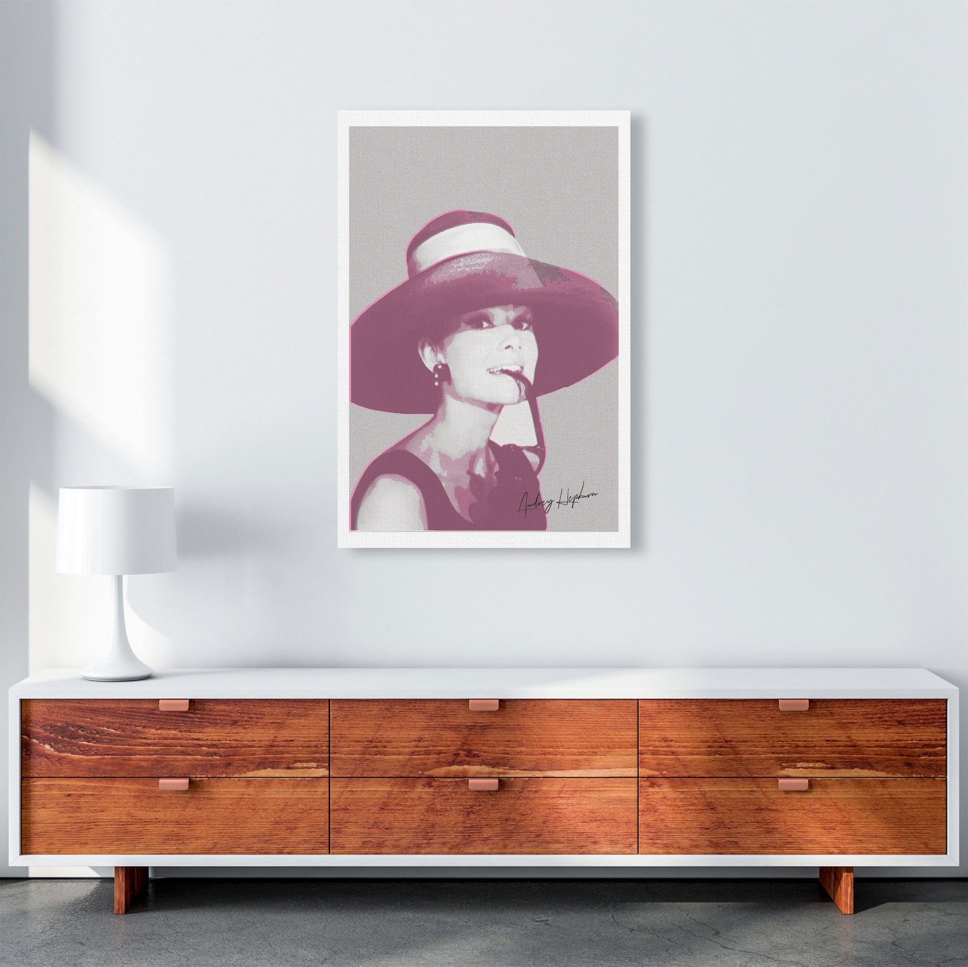Audrey Hepburn Vintage Modern Print A1 Canvas