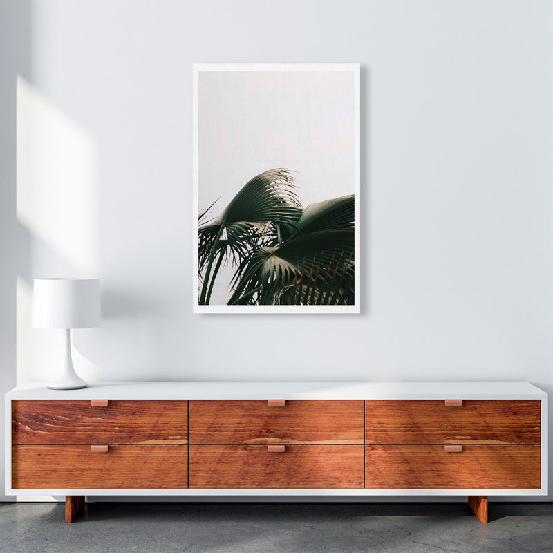 Bushy Palm Leaves Modern Print, Framed Botanical & Nature Art Print A1 Canvas
