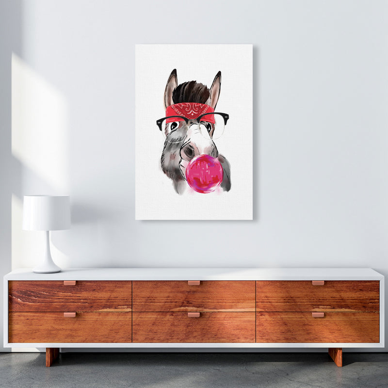 Gangster Donkey Modern Print Animal Art Print A1 Canvas