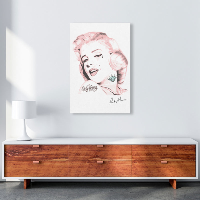 Pink Punk Monroe Modern Print A1 Canvas