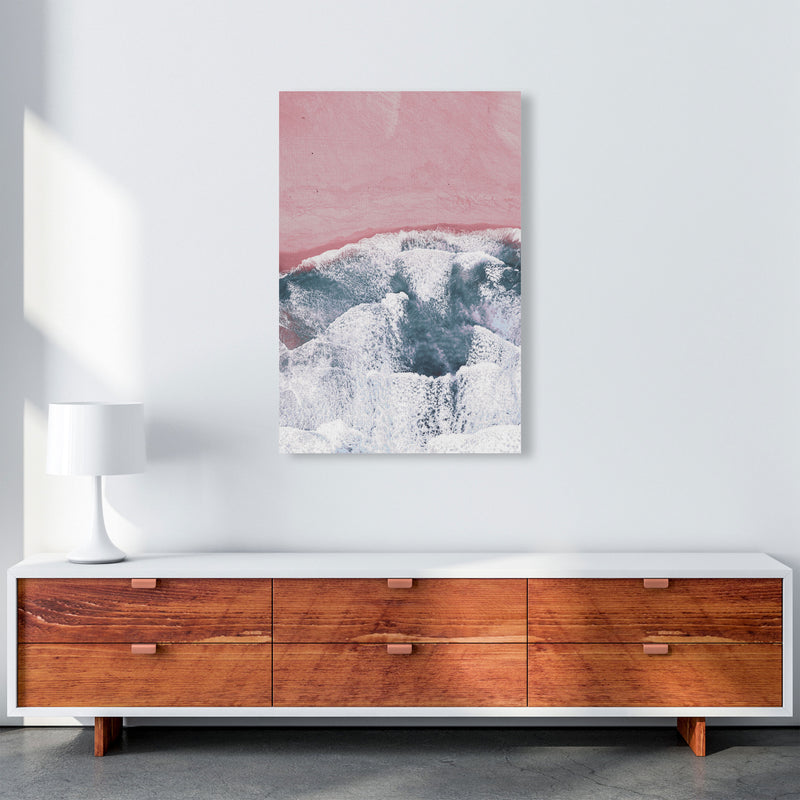 Pink Sand Modern Print, Framed Botanical & Nature Art Print A1 Canvas