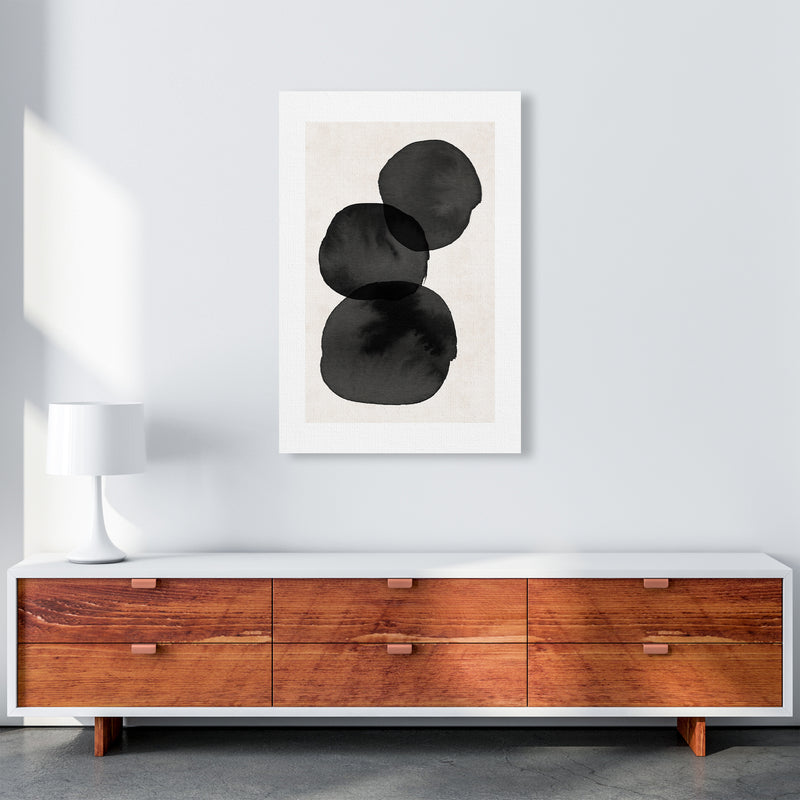 Nude And Pearl Stacked Stones  Art Print by Pixy Paper A1 Canvas