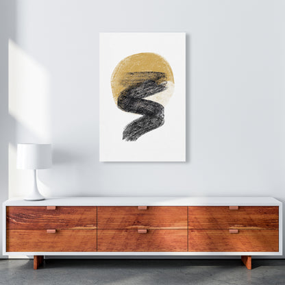 Dalia Chalk Gold Moon Zig  Art Print by Pixy Paper A1 Canvas