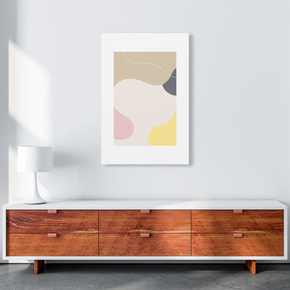Mila Pink Abstract N24  Art Print by Pixy Paper A1 Canvas