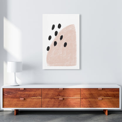 Dalia Chalk Pink Polka  Art Print by Pixy Paper A1 Canvas