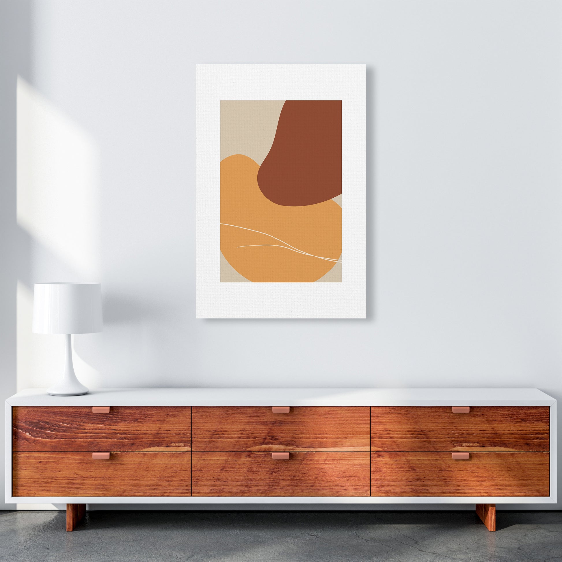 Mica Sand Abstract N28  Art Print by Pixy Paper A1 Canvas