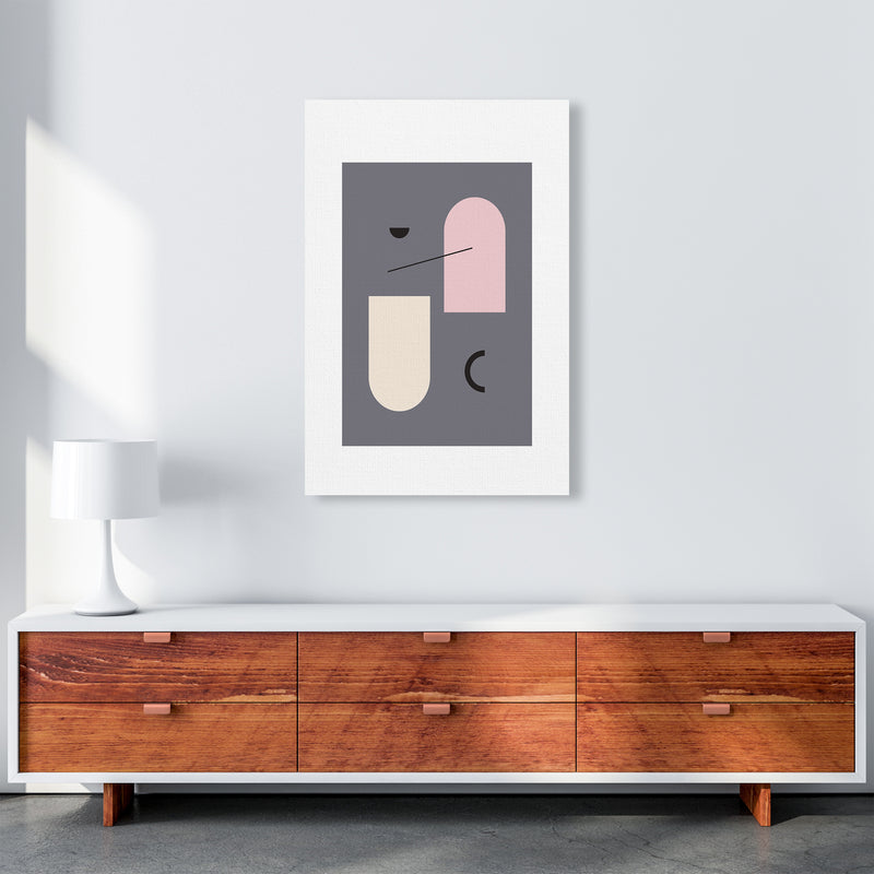 Mila Abstract Pink N5  Art Print by Pixy Paper A1 Canvas