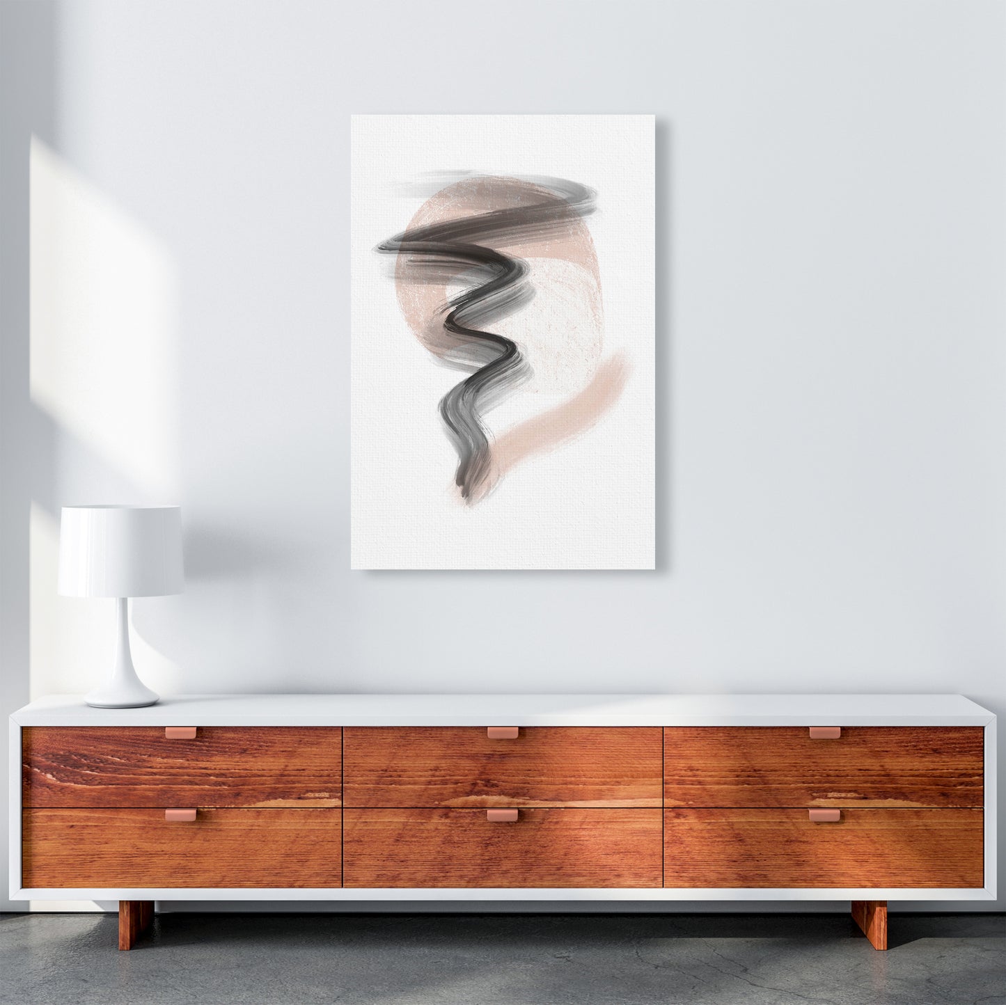 Dalia Chalk Storm  Art Print by Pixy Paper A1 Canvas