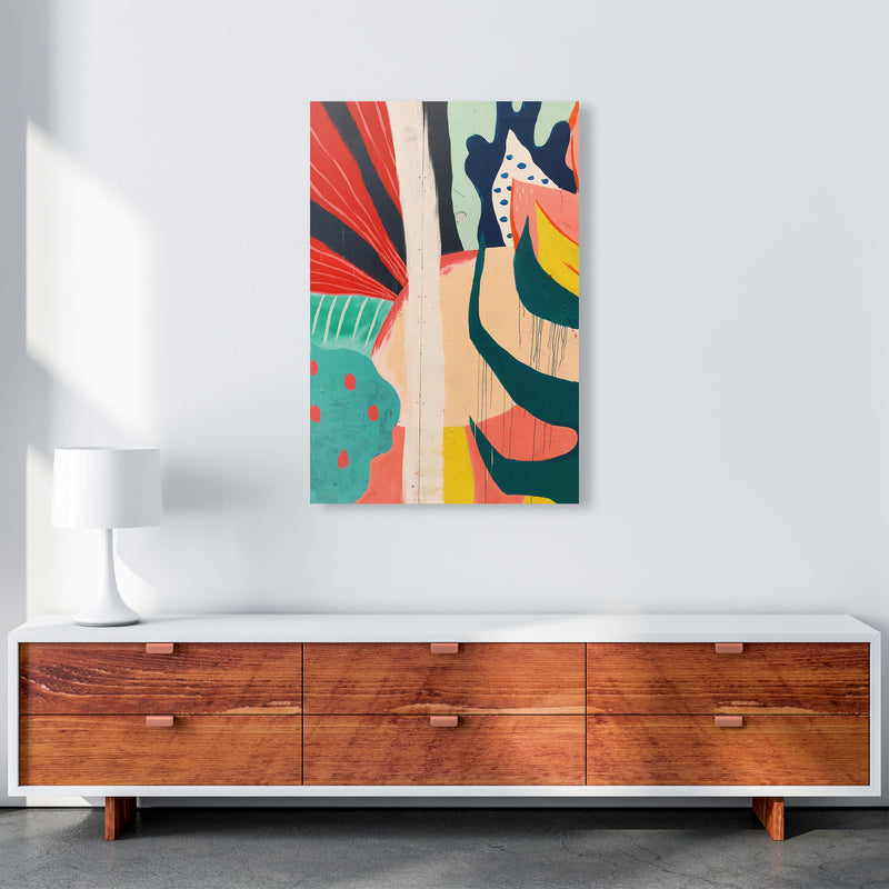 Painted Abstract Shapes  Art Print by Pixy Paper A1 Canvas