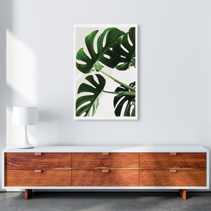 Monstera Leaf  Art Print by Pixy Paper A1 Canvas