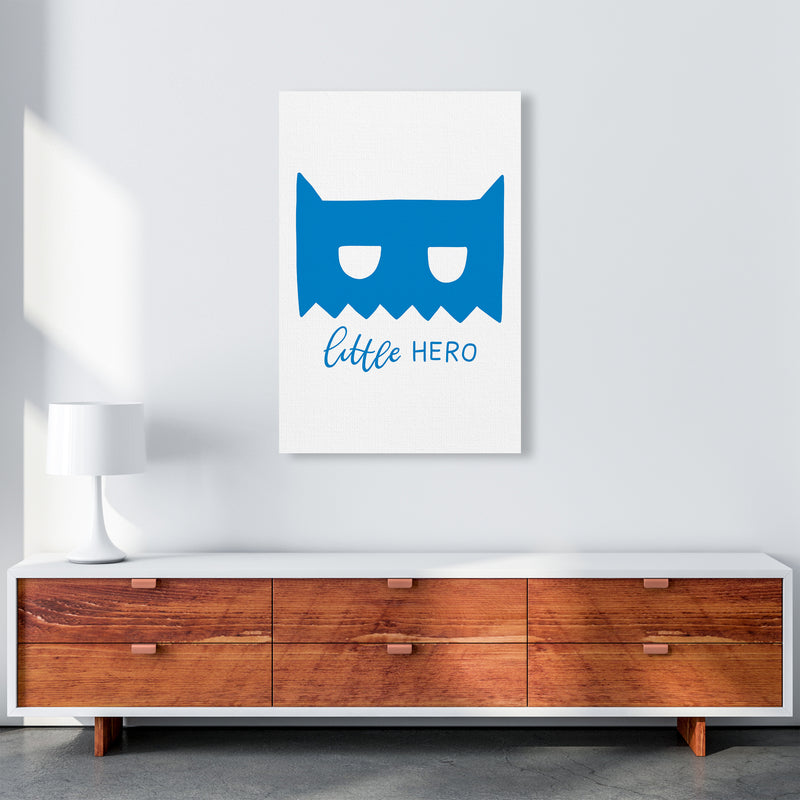 Little Hero Mask Blue Super Scandi  Art Print by Pixy Paper A1 Canvas