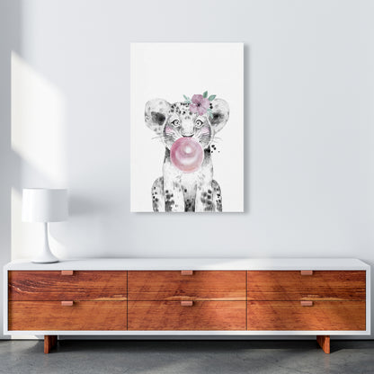 Safari Babies Tiger With Bubble  Art Print by Pixy Paper A1 Canvas