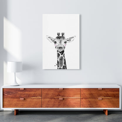 Safari Babies Giraffe  Art Print by Pixy Paper A1 Canvas