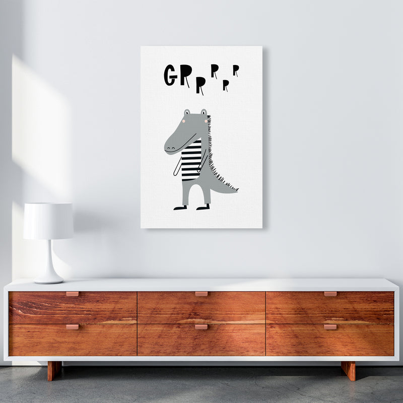 Grr Gator Animal Pop  Art Print by Pixy Paper A1 Canvas