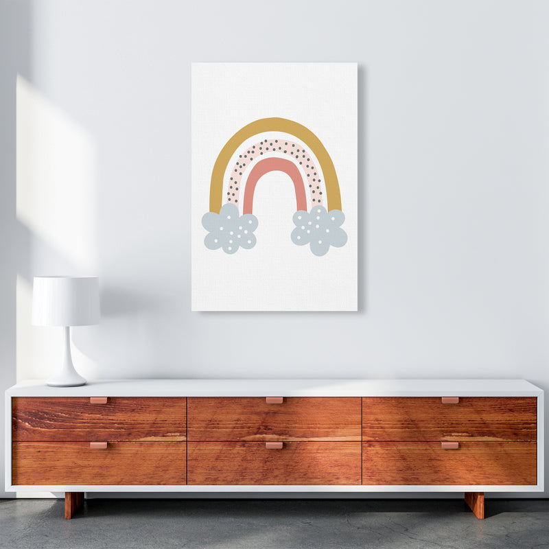 Rainbow With Clouds  Art Print by Pixy Paper A1 Canvas