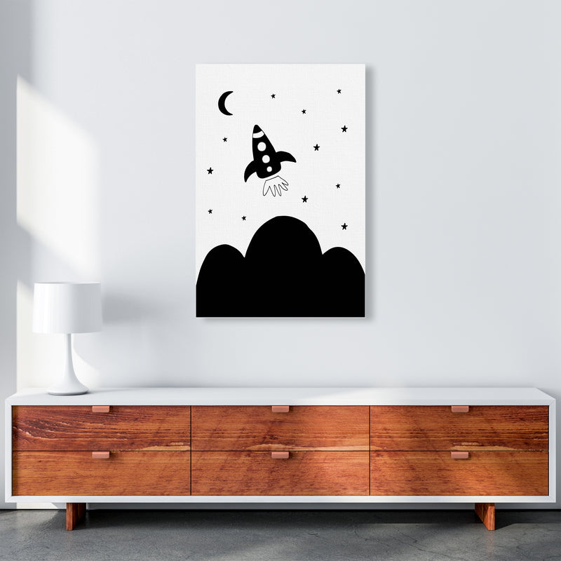 Spaceship Explorer  Art Print by Pixy Paper A1 Canvas