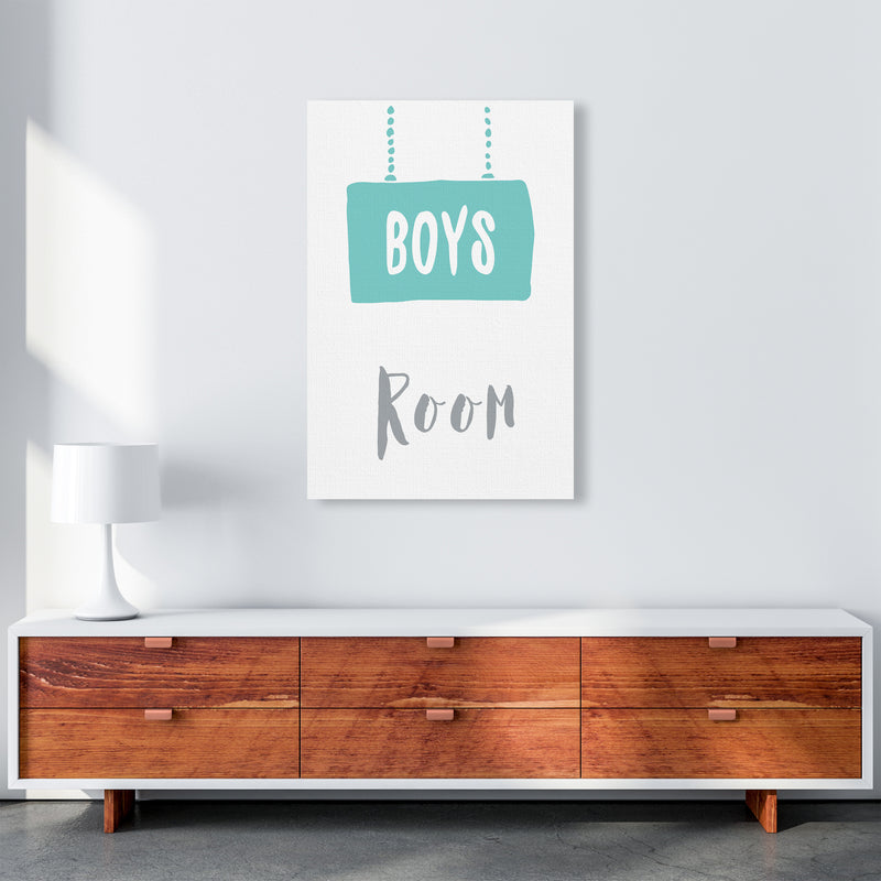 Boys Room Mint  Art Print by Pixy Paper A1 Canvas