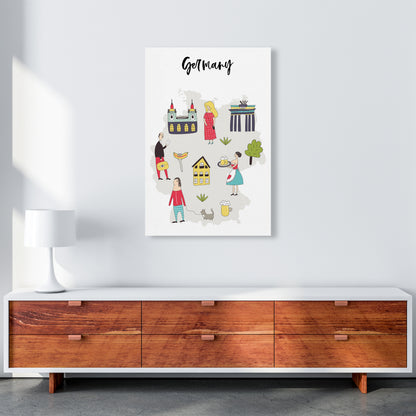 Germany Map  Art Print by Pixy Paper A1 Canvas