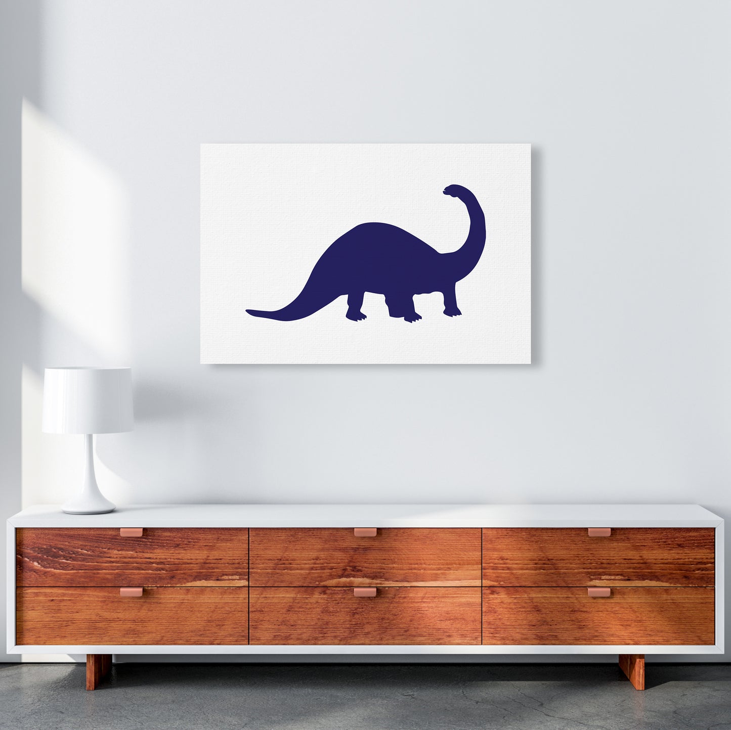 Sauro Navy  Art Print by Pixy Paper A1 Canvas