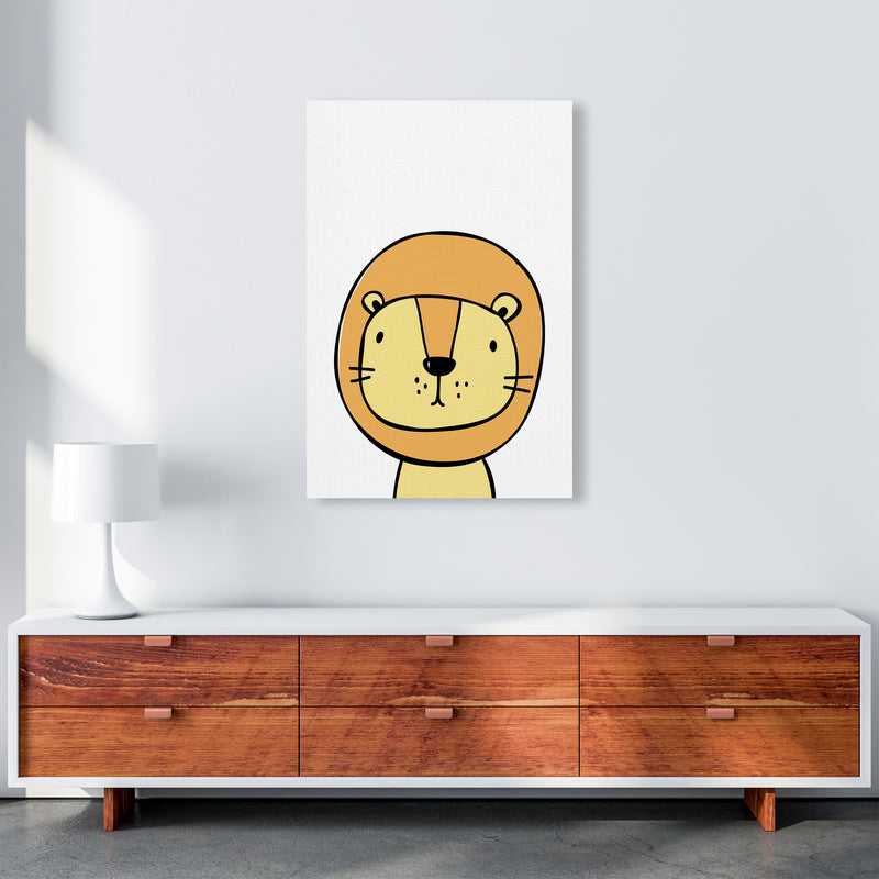 Lion  Art Print by Pixy Paper A1 Canvas
