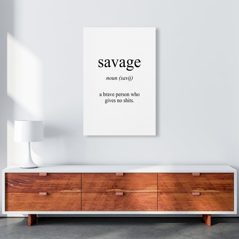 Savage Meaning  Art Print by Pixy Paper A1 Canvas