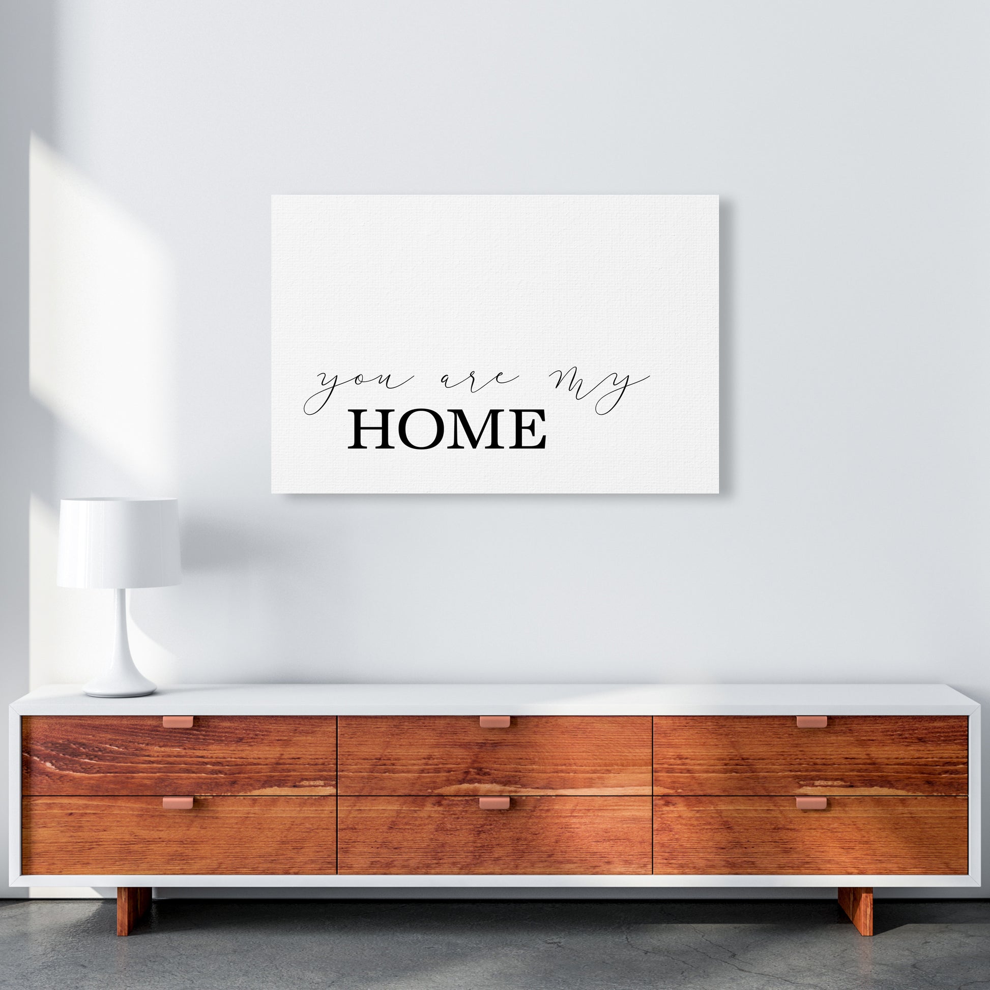 You Are My Home  Art Print by Pixy Paper A1 Canvas