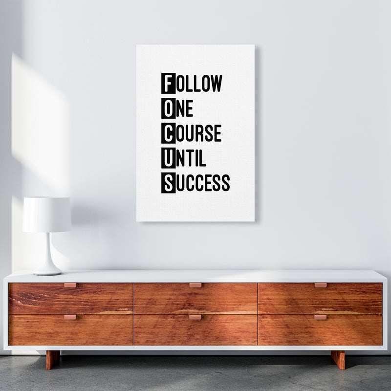 Focus Black  Art Print by Pixy Paper A1 Canvas