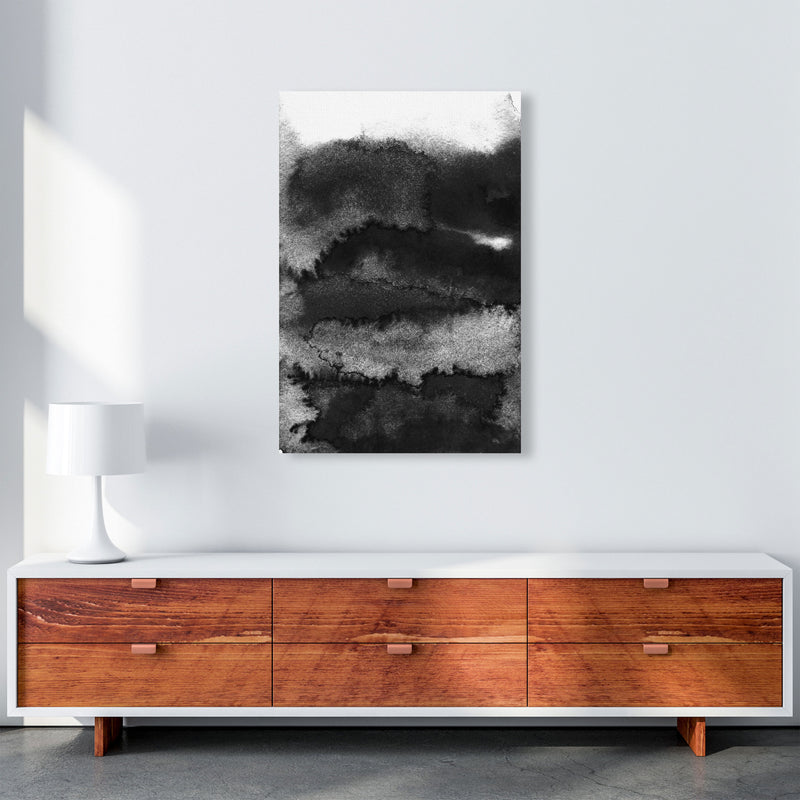 Majestic Monochrome Watercolour 16 Art Print by Pixy Paper A1 Canvas