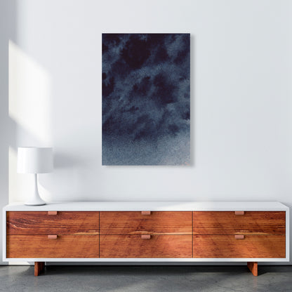 Sand Navy Watercolour Art Print by Pixy Paper A1 Canvas