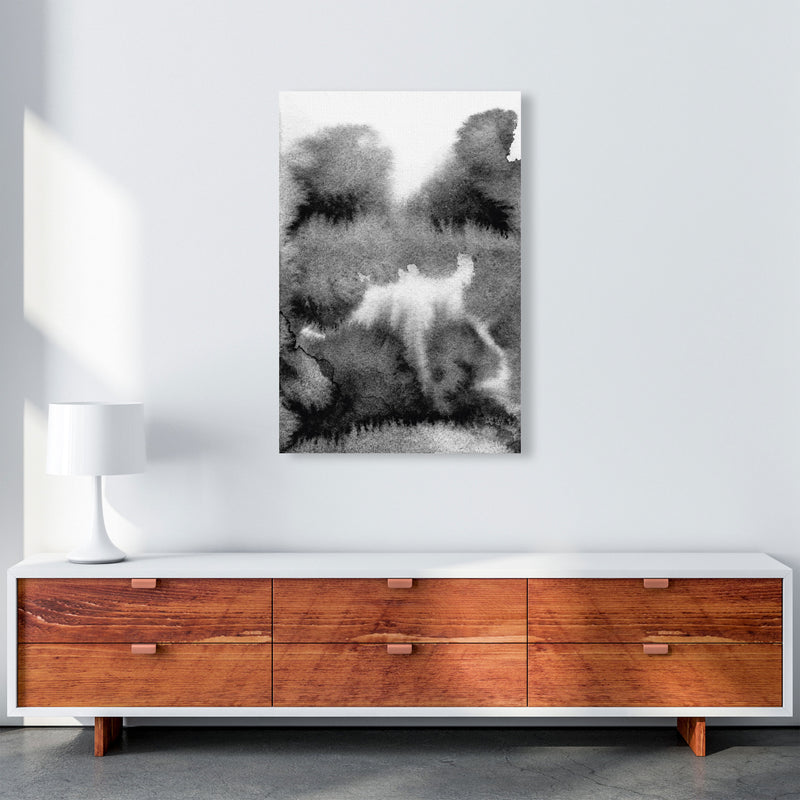 Majestic Monochrome Watercolour 17 Art Print by Pixy Paper A1 Canvas