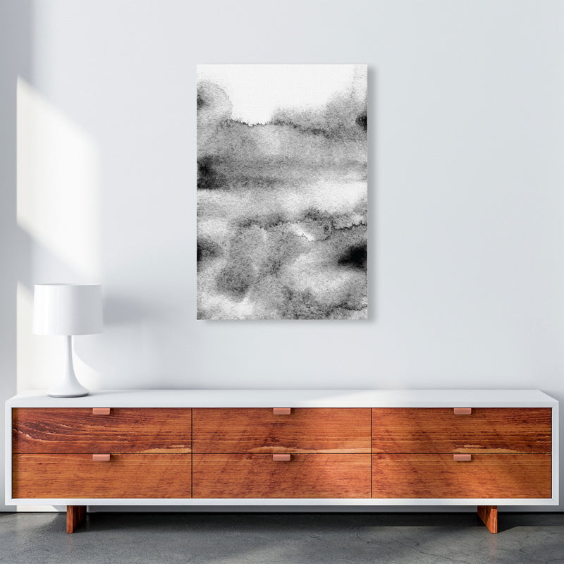 Majestic Monochrome Watercolour 04 Art Print by Pixy Paper A1 Canvas
