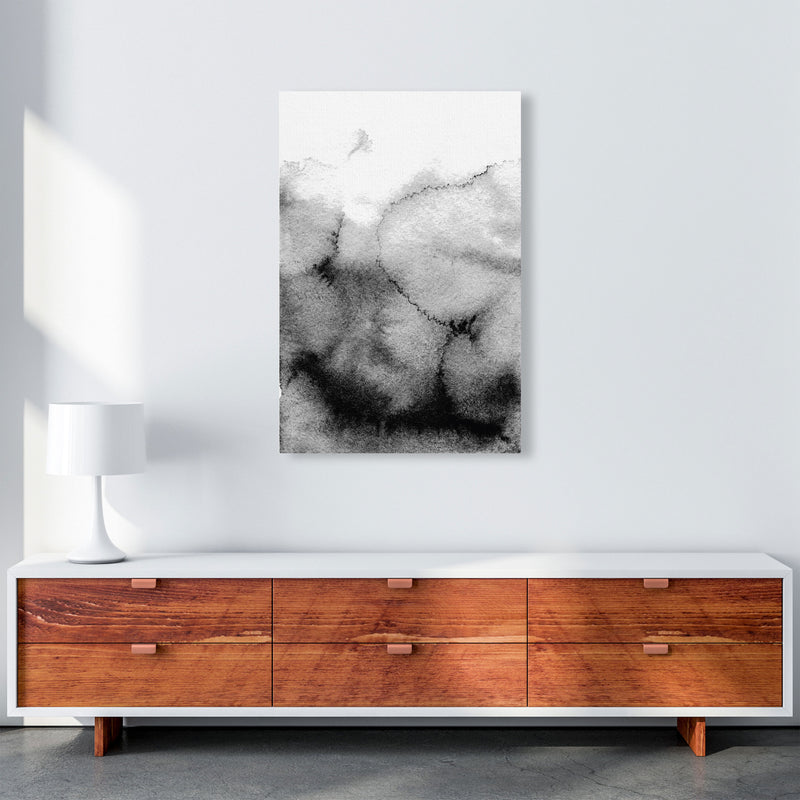Majestic Monochrome Watercolour 09 Art Print by Pixy Paper A1 Canvas