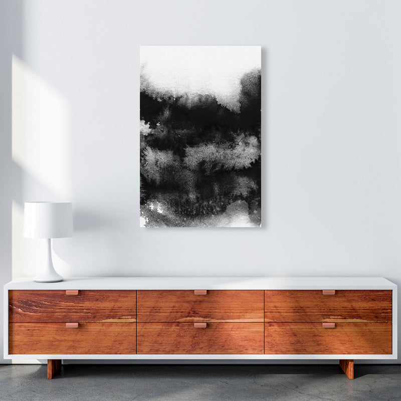 Majestic Monochrome Watercolour 05 Art Print by Pixy Paper A1 Canvas