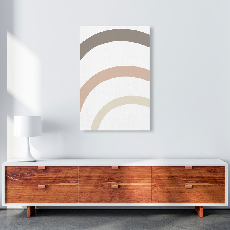 Inspired Rainbow Stripes Art Print by Pixy Paper A1 Canvas