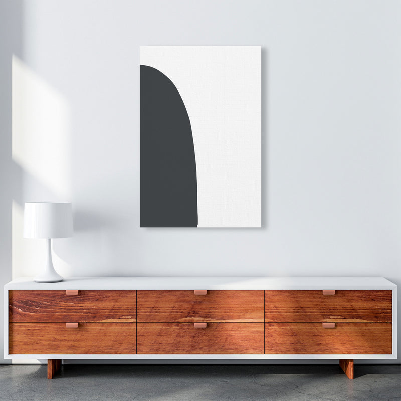 Inspired Off Black Half Stone Left Art Print by Pixy Paper A1 Canvas