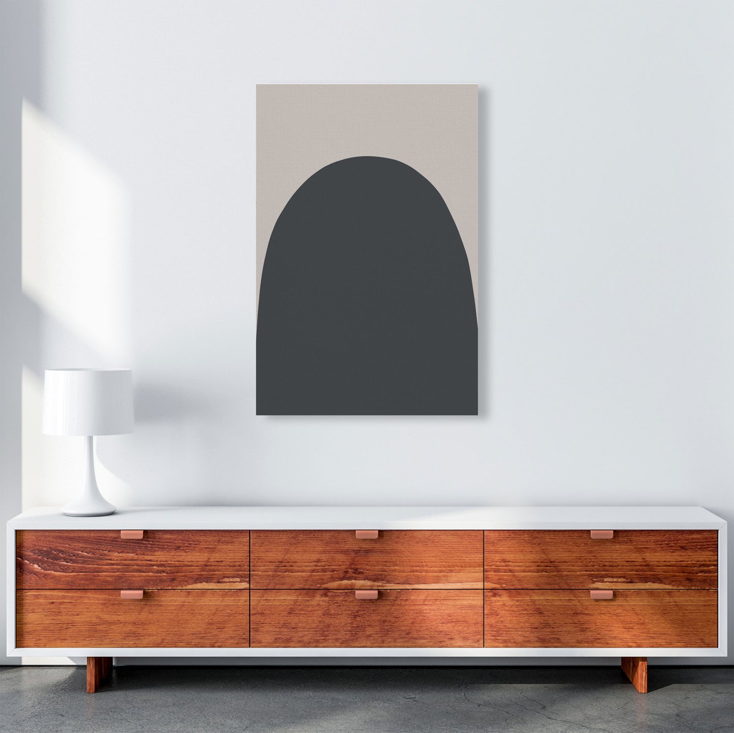 Inspired Off Black and Stone Hill Art Print by Pixy Paper A1 Canvas