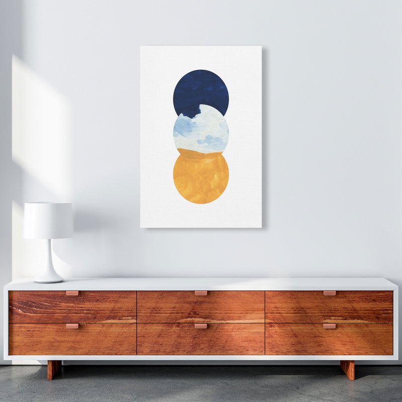 Horizon Abstract Circles  Art Print by Pixy Paper A1 Canvas