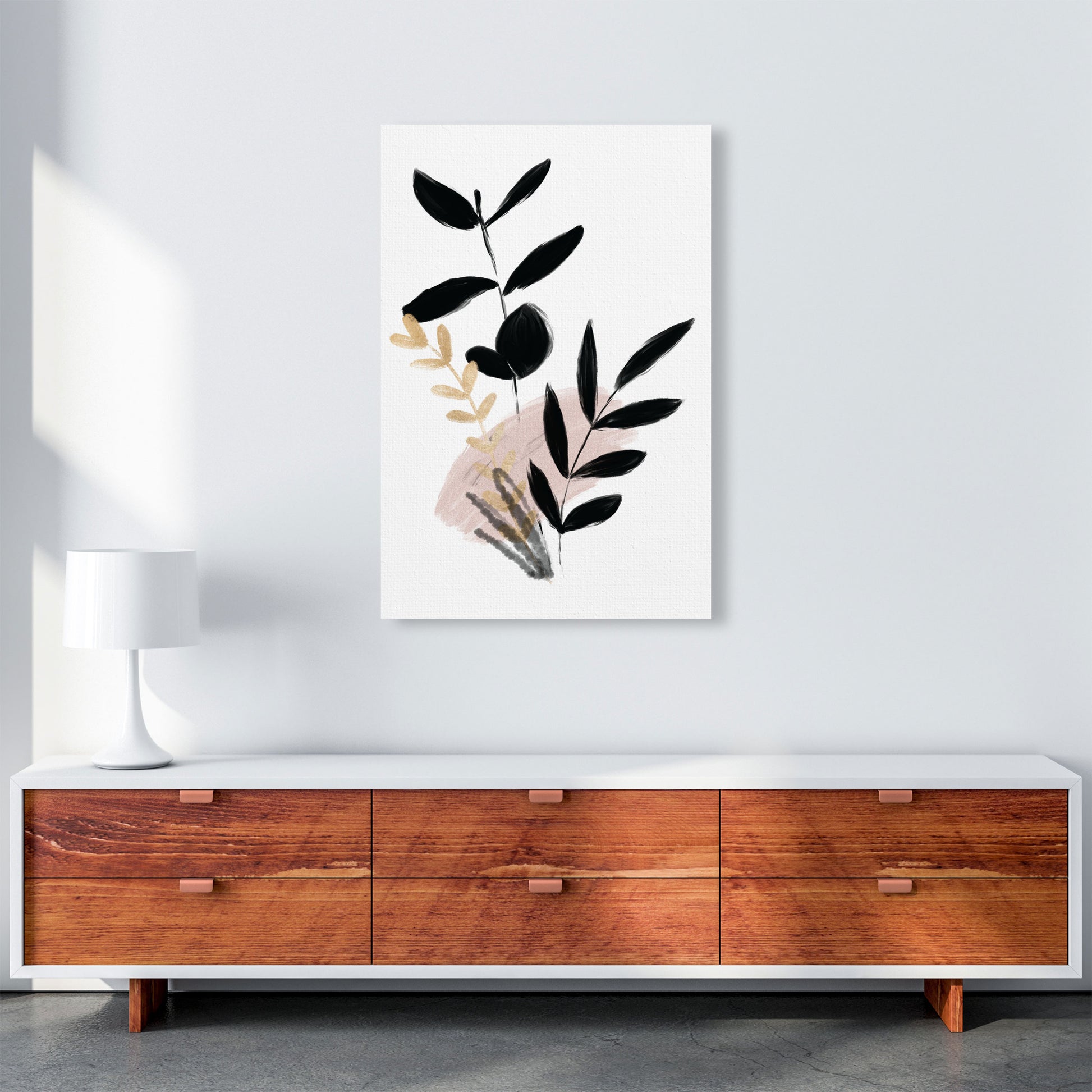 Delicate Floral 01 Art Print by Pixy Paper A1 Canvas