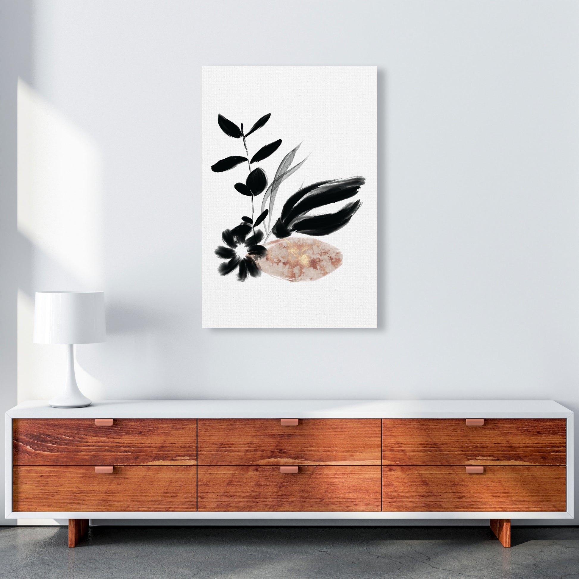 Delicate Floral 03 Art Print by Pixy Paper A1 Canvas
