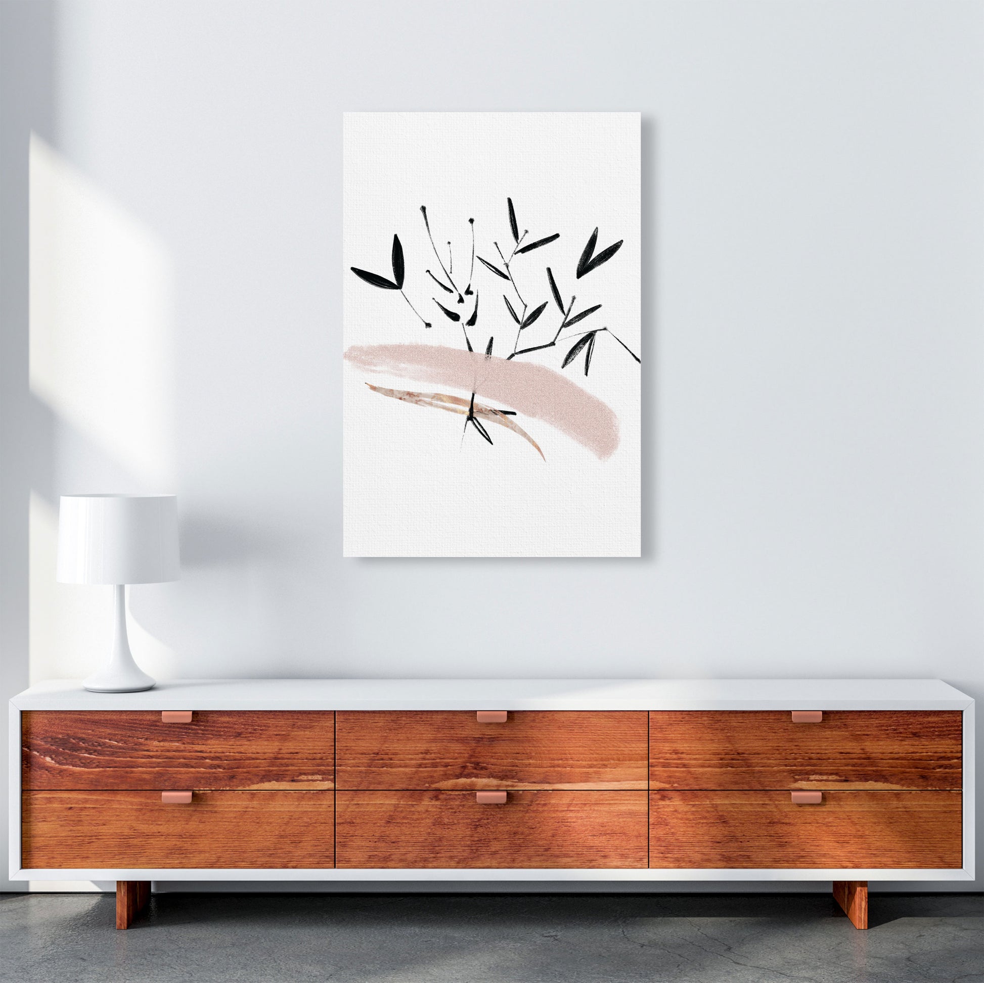 Delicate Floral 06 Art Print by Pixy Paper A1 Canvas